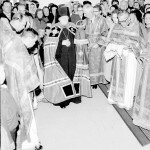 Епископ Александр за освящением Троицкого храма в Оулу ( 1950-е гг.)