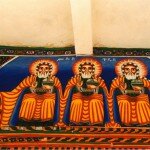 Святая Троица, современный настенный рисунок в церкви Анда-Иясус, Аксум